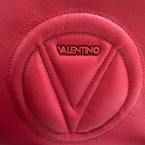 Mario Valentino Mia Red Leather Cross Body Bag - Picture 15 of 15